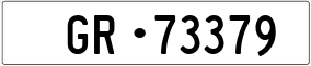 Trailer License Plate